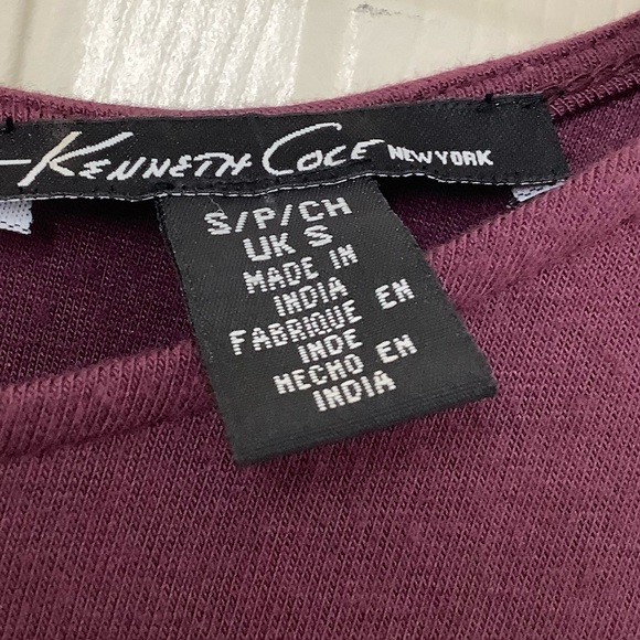 Kenneth Cole Long Sleeve Tunic Top Size S - Picture 3 of 5